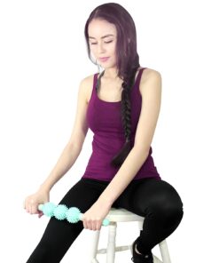 Coolife Fascia Muscle Roller - Cellulite Massager - Fascia Roller for Cellulite and Sore Muscles - Neck, Leg, Back, Body Roller Deep Tissue Massage Stick Tools - 3 Balls Size Version. Mint Green 29 61J2BmD sPL