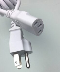 Ipax 15Ft Extra Long White AC Power Cord Cable Pure Copper Wire Core in Retail Pack for Computer Plasma TV Printer Monitor AC Adapter 15Ft White 13 61J2e5KjWqL