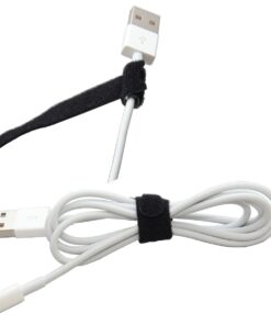 Reusable Cable Ties 1/2" x 4" for Cable Management and Organizing Cords - 30 Pack (Black) Black 1/2" X 4" 14 61J3d6qtTnL