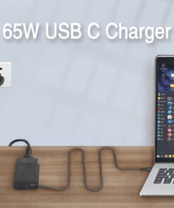 New Slim HP 65w USB C Laptop Charger Replacement for HP Spectre x360 Envy Chromebook Elitebook x360 Pavilion Elite x2 Type C Power Cord Ac Adapter HP usb c Charger 24 61J3oM8gl9L