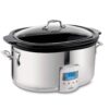 All-Clad Electrics Stainless Steel and Ceramic Slow Cooker with Insert and Lid 6.5 Quart Nonstick 320 Watts Oval Shaped, Programmable, Dishwasher Safe Black Ceramic Insert 6.5-Quart 20 61J44BjFc6L