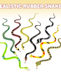 ArtCreativity Realistic Rainforest Rubber Snake Toys - Pack of 12-14 Inches Long - Real Look Scales - Reptile Birthday Party Favors, Fake Prank Halloween Prop, Gift Idea for Boys and Girls 12 61J4ERcUr1L