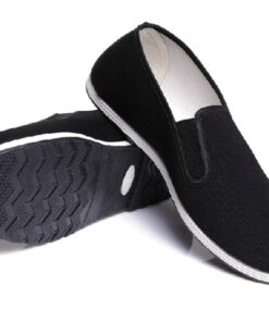 UNOW Chinese Traditional Cloth Kung Fu Shoes,Black 44 | (US:Men 10 | Women 11.5) Classic Soles + Black 7 61J5 lAZpPL
