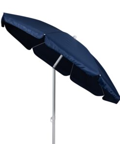 ONIVA - a Picnic Time Brand Outdoor Canopy Sunshade Beach Umbrella 5.5' - Small Patio Umbrella - Beach Chair Umbrella, (Navy Blue),822-00-138-000-0 Navy Blue 23 61J5NYIbebL