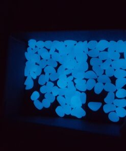 Opps 100 Pcs Glow in The Dark Garden Pebbles for Walkways and Decor in Blue 34 61J66gQZ eL