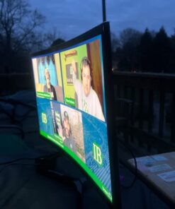 SAMSUNG 23.5” CF396 Curved Computer Monitor, AMD FreeSync for Advanced Gaming, 4ms Response Time, Wide Viewing Angle, Ultra Slim Design, LC24F396FHNXZA, Black 24-Inch DP/HDMI 45 61J9L086ZrL