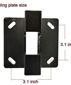 Henxlco Universal Projector Mount Wall or Ceiling Bracket with Adjustable Height and Extendable Arms Tilt DLP LCD Projection Mount for Home and Office Different Size Projector (Black) Black 23 61JBcewfywL