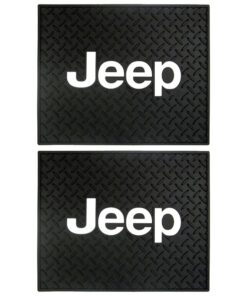 Jeep Logo Car Truck SUV Front & Rear Seat Rubber Floor Mats - 4PC 12 61JDcswBy L