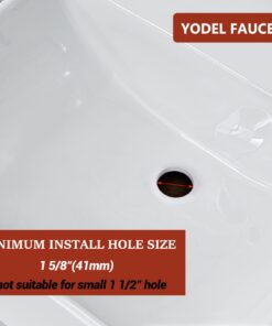 Yodel Faucet Bathroom Sink Drain Stopper Pop up Drain Without Overflow for Vessel Sink Lavatory Vanity,Oil Rubbed Bronze No Overflow Oil Rubbed Bronze 13 61JE2FkVHfL