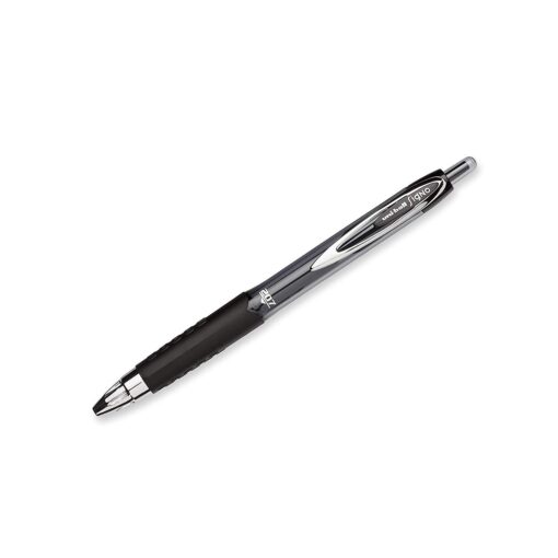 Signo 207 Roller Ball Retractable Gel Pen, Black Ink, Medium, Dozen