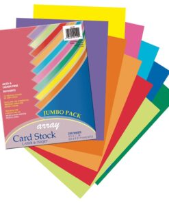 Pacon Card Stock, Colorful Jumbo Assortment, 10 Colors, 8-1/2" x 11", 250 Sheets Assorted 12 61JHEOCeeIL
