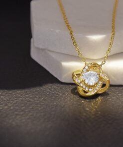 Alternative view of Husband to Wife Romantic Pendant - Gifts For Wife, I Love You Wife Birthday Gift Ideas, Valentines Day Gift For Wife, Anniversary, Necklace For Wife From Husband, Message Card and Gift Box Luxury LED Box (GOLD) Constant Companion