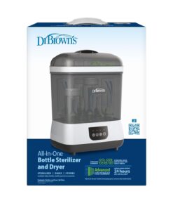 Dr. Brown's All-in-One Sterilizer and Dryer for Baby Bottles, Parts & Other Newborn Essentials Sterilizer & Dryer 1 Count (Pack of 1) 44 61JJKMhvofL