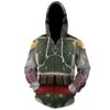 CHLOBLOM Unisex Mandalorian Hoodie Cosplay Costume 3D Pullover Sweatshirt Zip Jacket XX-Large Zipper Green 15 61JKhsEXi3L