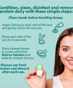 Biotrue Contact Lens Solution, Multi-Purpose Solution for Soft Contact Lenses, Lens Case Included, 10 FL OZ (Pack of 2) 10 Ounce (2 Pack) 25 61JL5x31V8L