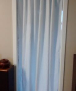 iDesign Cameo Metal Expandable Constant Tension Shower Curtain Rod for Master, Guest, Kids' Bathroom, Adjustable from 26-42", White Set of 1 26"-42" 31 61JLyTPQ fL