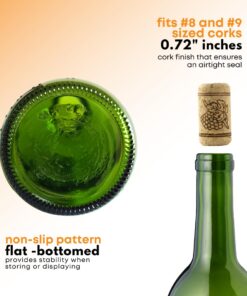 Green Wine Bottles, 750 ml Capacity (Pack of 12) 21 61JMgWY2PL