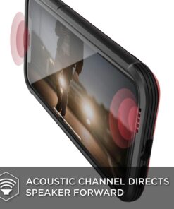 Raptic Shield, Compatible with Apple iPhone XR (Formerly Defense Shield) - Military Grade Drop Tested, Anodized Aluminum, TPU, and Polycarbonate Protective Case for Apple iPhone XR, Red 41 61JN0okQVXL