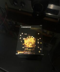 TingMiao Fairy Lights 33ft 100 LED String Lights Battery Operated with Remote Waterproof Copper Wire Lights for Indoor Decorative Lights Warm White 31 61JNR3w3dL