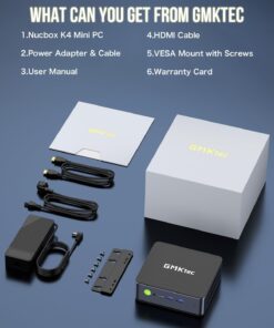 GMKtec Mini Gaming PC AMD Ryzen 9 7940HS 2TB PCIe4.0 SSD 32GB DDR5 5600 MHz RAM, Desktop Mini Computers Windows 11 pro, Radeon 780M Graphics, 2.5Gbps LAN, HDMI 2.1, 8K USB 4.0 17 61JOL2KiJL
