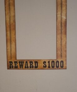 Beistle Wanted Photo Booth Fun Selfie Frame Western Party Supplies, 15.5" x 23.5", Multicolored 27 61JP660LbUL