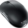 SHHHMOUSE Wireless Silent Noiseless Clickless Mobile Optical Mouse with USB Receiver and Batteries Included, Portable and Compact, for Notebook, PC, Laptop, Chromebook, Computer, MacBook (Black) Black