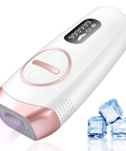 Laser Hair Removal, IPL Hair Removal with Cooling for Women and Men, Permanent Hair Removal Device Upgrade 999999 Flashes for Face Armpit Arm Bikini Line Leg Whole Body Ice-pink 18 61JPOrR dL