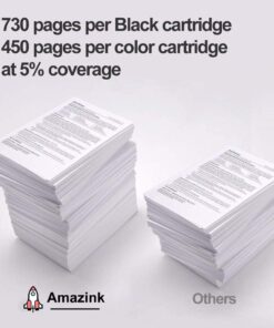 AMAZINK Compatible Replacement Ink Cartridge for Brother LC 203 Ink. Works with MFC-J480DW MFC-J880DW MFC-J4420DW MFC-J680DW MFC-J885DW Printers. 5 Pack (2xBlack, Cyan, Magenta, Yellow) 14 61JQSFrWUyL