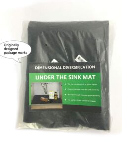 Under The Sink Mat,Kitchen Tray Drip,Cabinet Liner,Fabric Layer,Waterproof Layer,Reusable,Washable (36inches x 24inches) 36in x 24in 18 61JQZJuJCdL