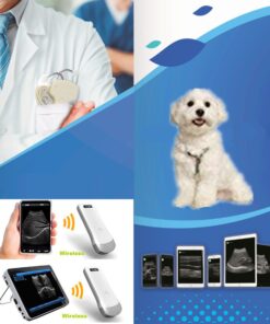 Wireless Wi-Fi Ultrasound Scanner, FMJI Veterinary Pregnancy Ecograph,3.5 Mhz/80 Element Convex Probe with Android 7" Tablet, Compatible iOS Smartphones, Tablet, for Pet&Large to Small Animals 11 61JQZVpoDML