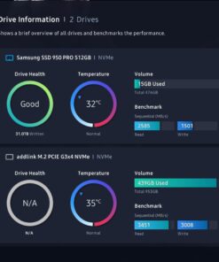 Addlink S70 Lite 1TB Ultra Durability Gaming SSD Maximum Speed 3200 MB/s Internal Solid State Hard Drive - M.2 2280 PCIe 3.0 NVMe Gen3X4 3D NAND SSD (ad1TBS70M2P) Gaming Gen3 31 61JROXB9UZL
