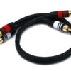 Monoprice 1.5ft Premium 2 RCA Plug/2 RCA Plug M/M 22AWG Cable - Black 13 61JRhrK4kuL