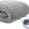 Perfect Fit SoftHeat - Queen Micro-Fleece Heated Blanket - Luxuriously Warm & Soft Electric Blanket, Patented Low-Voltage Technology (Grey, Queen) 2 61JRmuX2QvL
