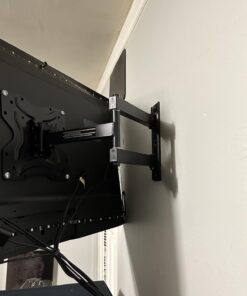 PERLESMITH Full Motion TV Wall Mount for 26-60 Inch TVs, UL-Listed TV Mount with Articulating Arms Swivels Tilt Extension - Wall Mount TV Brackets VESA 400x400 Fits LED LCD OLED 4K TVs Up to 70 lbs 41 61JTEl8DBIL