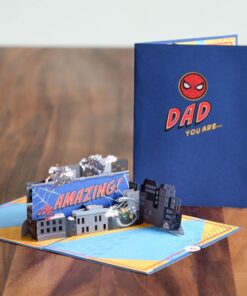 Lovepop Marvel Spider-Man Beyond Amazing Dad Pop-Up Card – Father’s Day Card – Handcrafted 3D Pop-Up Greeting Card – Father’s Day Love Card, 5 x 7” 2022 Design - Beyond Amazing Dad 5 61JUUj7oppL