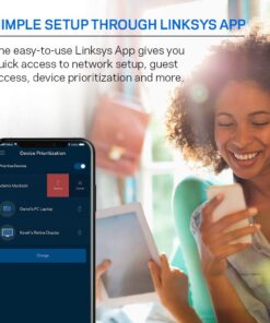 Linksys Mesh Wifi 5 Router, Tri-Band, 2,000 Sq. ft Coverage, Supports Guest WiFi, Parent Control, 20+ Devices, Speeds up to (AC2200) 2.2Gbps - MR8300 2000 ft, 20+ Devices, 2.2 Gbps 28 61JWA8QYi9L