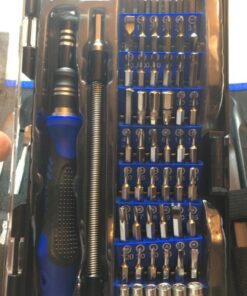 ORIA Precision Screwdriver Set, 86 in 1 Repair Tool Kit, Screwdriver Kit with Portable Bag for Game Console, Tablet, PC, Macbook and Other Electronics, Blue 54 61JWaN 0VDL