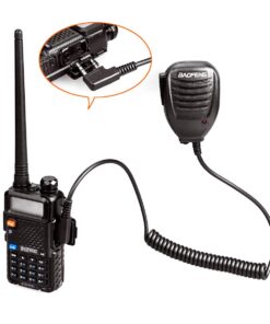Remtise Walkie Talkie Handheld Speaker Mic, Shoulder Microphone for BaoFeng UV-5R 5RA 5RB 5RC 5RD 5RE 5REPLUS 3R+ Two Way Radio Accessories (2 Pack) 2 PCS 8 61JWadTMNrL