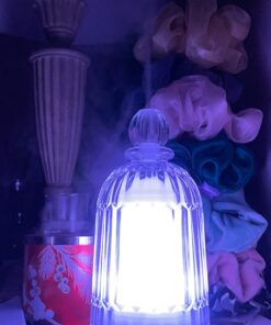 DOUDING Glass Essential Oil Diffuser Humidifier, Ultrasonic Aromatherapy Diffuser Cool Mist with Auto Shut-Off, 7 Colors Adjustable Diffuser for Home, Bedroom, Office, Yoga, 120ml(White Base) White Base 36 61JXRV6Em9L