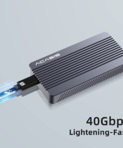 Alternative view of ACASIS 40Gbps M.2 NVMe SSD Enclosure, Upgraded Sturdy 8TB USB-C Aluminum External Hard Drive for M1 Pro/Max Mac, Support 2280 B+M M-Key PCIe, Compatible with USB4/3.2/3.1/3.0/2.0 TBU405