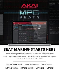 Akai Professional MPK Mini MKII – 25 Key USB MIDI Keyboard Controller With 8 Drum Pads, 8 Assignable Q-Link Knobs and Pro Software Suite Included Red 36 61JaEro8uPL