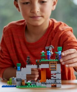 LEGO Minecraft The Zombie Cave 21141 Building Kit with Popular Minecraft Characters Steve and Zombie Figure, separate TNT Toy, Coal and more for Creative Play for 84 months to 168 months (241 Pieces) 16 61JaHAFJekL