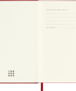 Moleskine Classic Notebook, Hard Cover, Pocket (3.5" x 5.5") Ruled/Lined, Scarlet Red, 192 Pages 13 61JaXMAueML