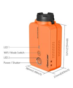 RunCam 2 FPV Camera 1080P60fps Ultra HD Mini WiFi Sports Action Video Camera, Orange 20 61JafysRHL