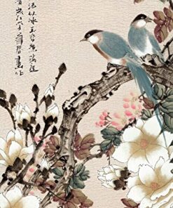 Grace Art Asian Wall Scroll, Set of 4, Four Seasons with Birds 40" x 12" 10 61JcStglOML
