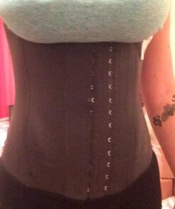 Ann Chery 2027 Corset Waist Trainer for Women’s Weight Loss - Colombian Waist Cincher With Straps - 3 Hook Vest Body Shaper Medium Black 27 61Jcjys1cxL