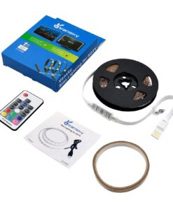 Vansky Led Strip Lights, Bias Lighting for 40-60 inch TV 6.6ft RGB USB Powered LED Light Strip with Remote,TV Backlight Kit for Flat Screen TV,PC 50 61JdCy1ehxS