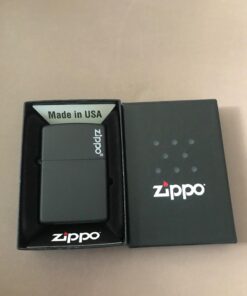 Zippo Matte Pocket Lighters Logo Black 39 61JfHwiwU5L