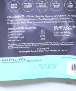 DOGSWELL Dog Dental Care Treats Made in USA Only, Grain Free Chicken Jerky Dog Treats, 24oz Bag 1.5 Pound (Pack of 1) 29 61Jg2TjvDlL