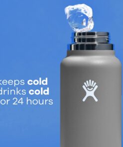 Hydro Flask Stainless Steel Wide Mouth Water Bottle with Flex Cap and Double-Wall Vacuum Insulation 32 Oz Black 19 61JgOjLv0kL